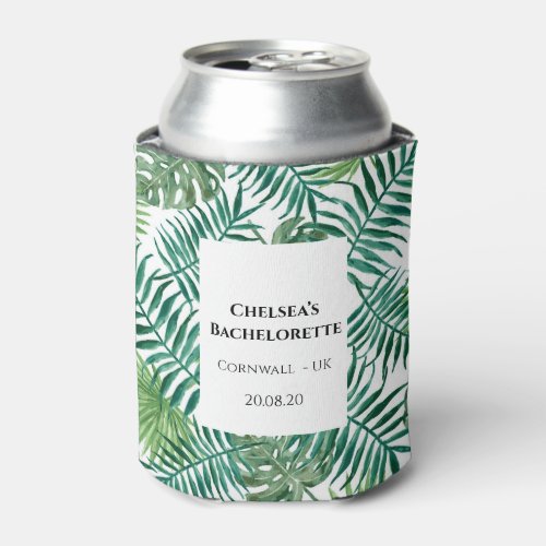 Tropical Summer Bachelorette Party Can Cooler