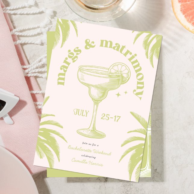 Tropical Summer Bachelorette Weekend Invitation (Creator Uploaded)