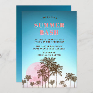 TROPICAL SUMMER BASH PARTY INVITATION