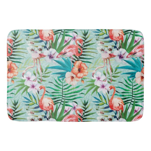 Tropical Summer Bathroom Mat (Front)