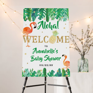 Tropical Summer Beach Luau Boys Baby Shower Foam Board