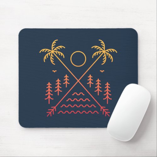 Tropical Summer Beach Vacation 3 Mouse Pad