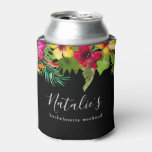 Tropical Summer Boho Bachelorette Party Coozie at Zazzle