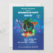 Tropical Summer Club Beach Graduation Party Invitation (Front)