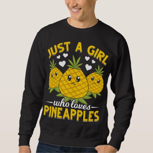 Tropical Summer Exotic Fruit Women Girls Kawaii Pi Sweatshirt