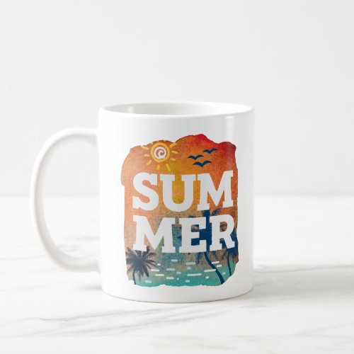 Tropical Summer Exotic Sunset Coffee Mug