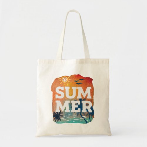 Tropical Summer Exotic Sunset Tote Bag