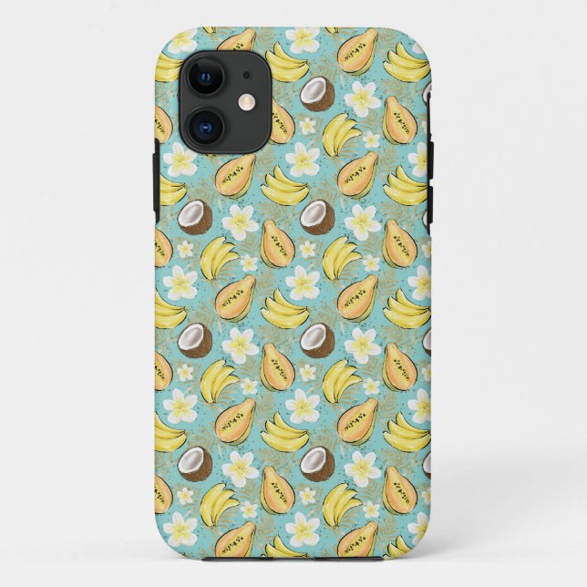 Tropical Summer Fruit Pattern Case-Mate iPhone Case (Back)