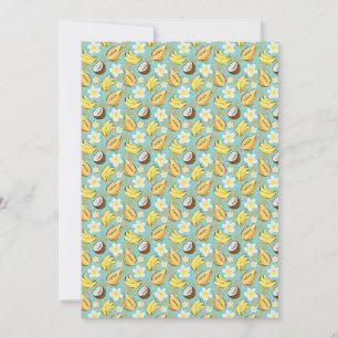 Tropical Summer Fruit Pattern Holiday Card