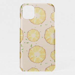 TROPICAL SUMMER FRUIT pineapple Slice pattern iPhone 11 Case