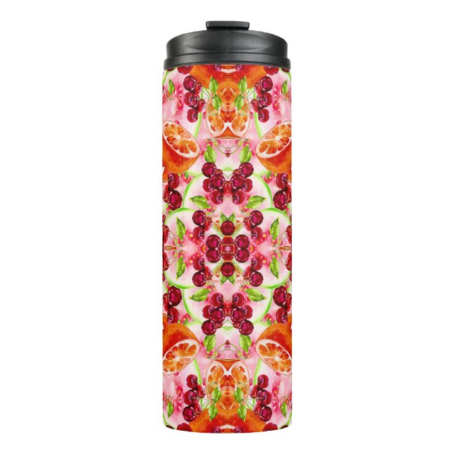 TROPICAL SUMMER FRUIT THERMAL TUMBLER (Front)