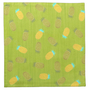 Tropical Summer Fruits Kiwi Green Cloth Napkin