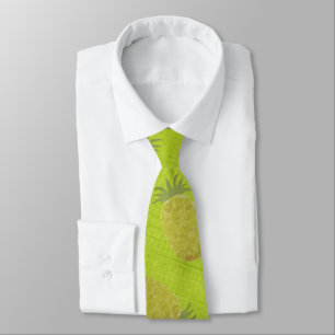 Tropical Summer Fruits Kiwi Green Neck Tie