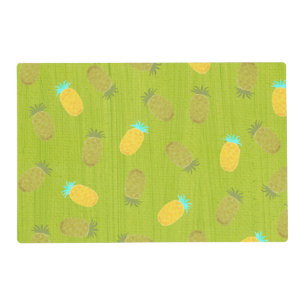 Tropical Summer Fruits Kiwi Green Placemat