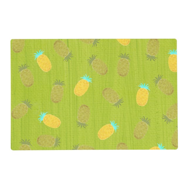 Tropical Summer Fruits Kiwi Green Placemat (Front)