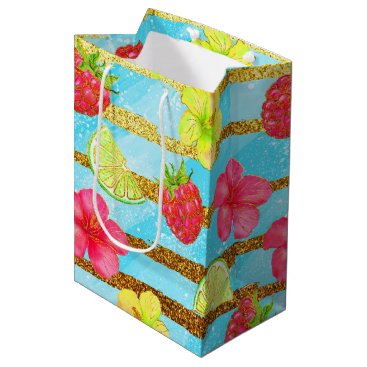 Tropical Summer glitter Medium Gift Bag Tropical Summer glitter Medium Gift Bag