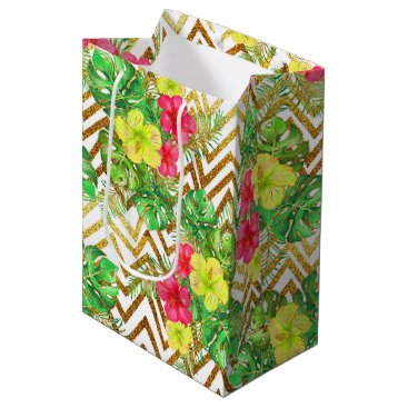 Tropical Summer glitter Medium Gift Bag Tropical Summer glitter Medium Gift Bag