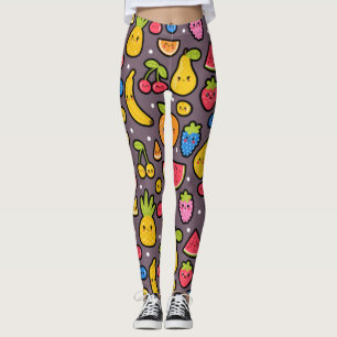 Tropical Summer Holiday Beach Party Pattern Leggings