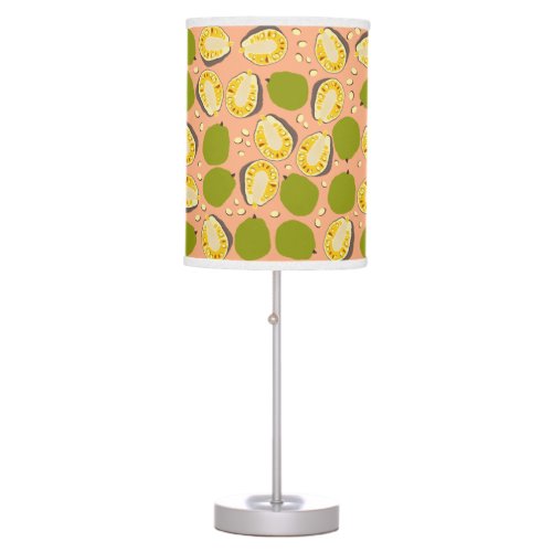 Tropical Summer Jackfruit Pattern _ Exotic Fruit Table Lamp