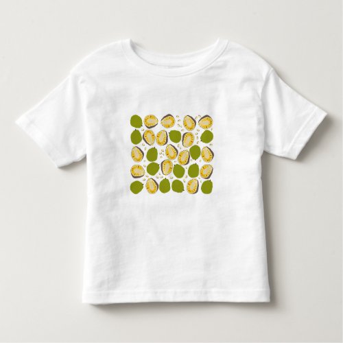 Tropical Summer Jackfruit Pattern _ Exotic Fruit Toddler T_shirt