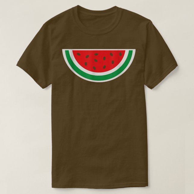 Tropical Summer Juicy Watermelon Summertime Vegan  T-Shirt (Design Front)