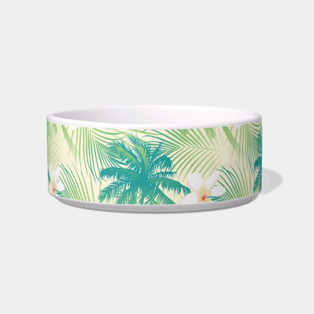 Tropical summer palm trees bowl (Left)