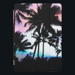 Tropical Summer Palm Trees Pink Blue Sunset Sky iPad Pro Cover<br><div class="desc">Stylize your electronic device, whether that's a phone case, sleeve, cover, or another device accessory, with this stylish design. It features an artistic modern pink and blue tropical summer sunset sky and black palm trees, print that will add a custom and personalized flair to your own style of fashion. Or...</div>
