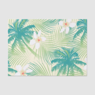 Tropical summer palm trees tissue paper