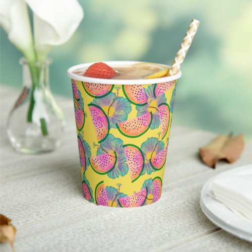 Tropical Summer Paper Cups