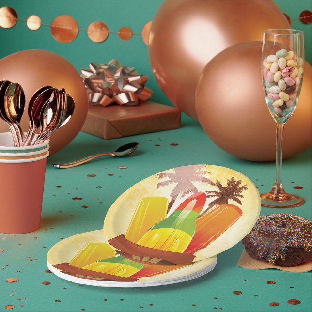 Tropical Summer Paper Plates (Creator Uploaded)