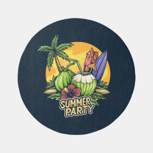Tropical Summer Party Outdoor Rug