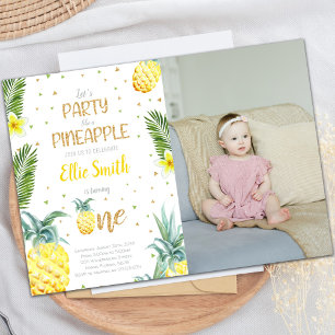 Tropical Summer Party Theme for Girls Invitation