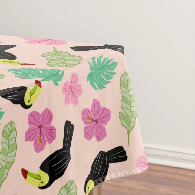 Tropical summer pattern tablecloth (In Situ)
