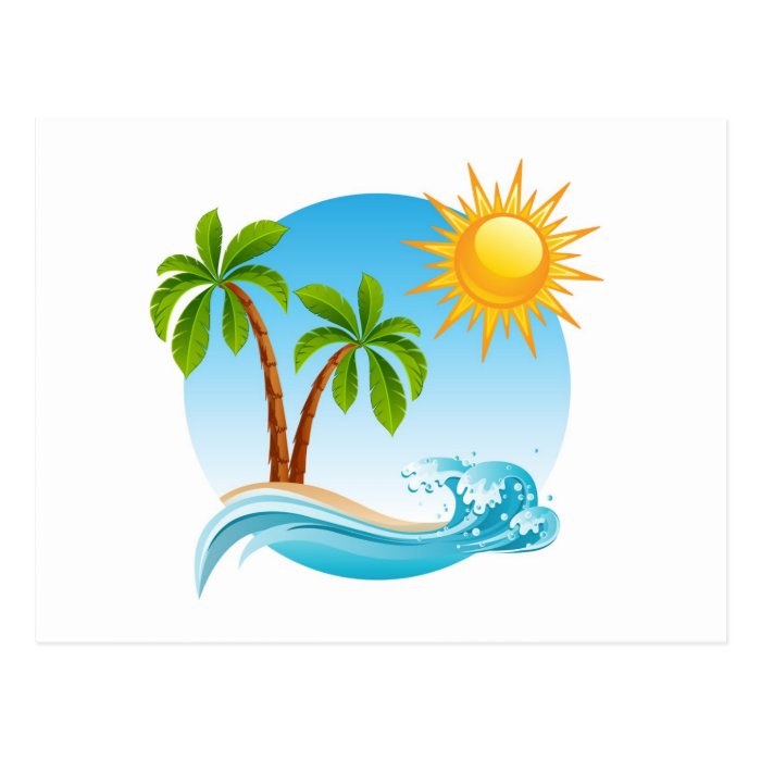 Tropical Summer Postcard