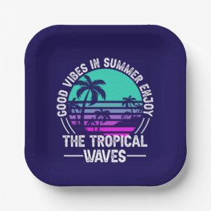 Tropical Summer Vibes-82646 Paper Plates