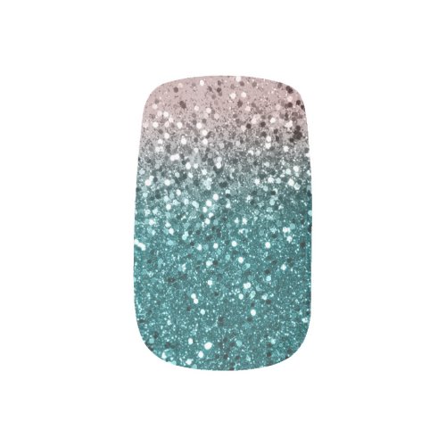 Tropical Summer Vibes Glitter 3 Minx Nail Art