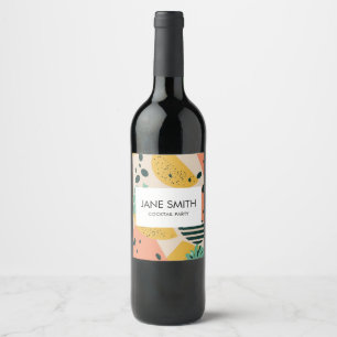 Tropical & Summer Vibes Wine Label
