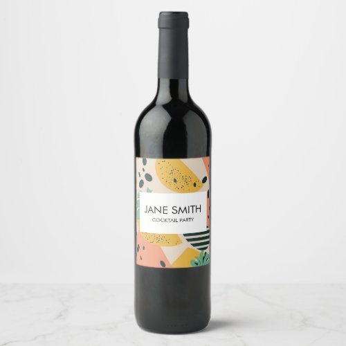 Tropical  Summer Vibes Wine Label
