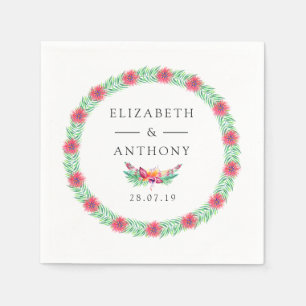 Tropical Summer Wedding Napkins