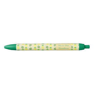 Tropical Summer Wedding Pineapple and Palm Leaves Pen