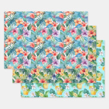 Tropical Summer wrapping paper