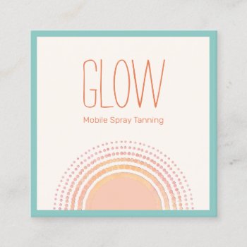Tropical  Sun  Mobile Spray Tan Calling Card by sm_business_cards at Zazzle