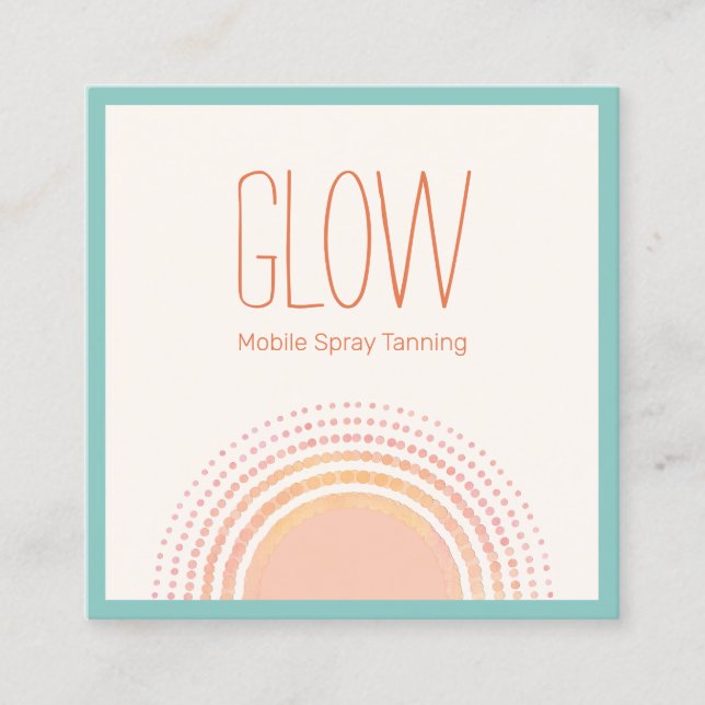 Tropical  Sun  Mobile Spray Tan Calling Card (Front)