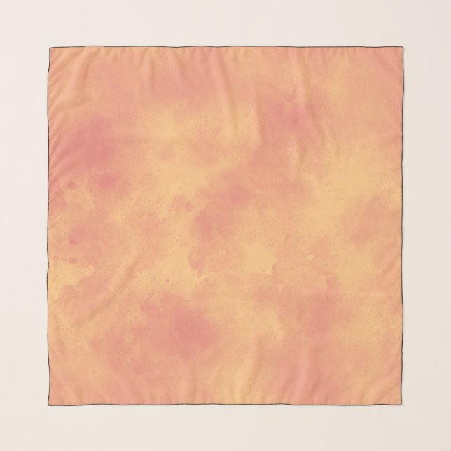 Tropical Sunrise Cloud Effect Chiffon Scarf (Front (Horizontal))
