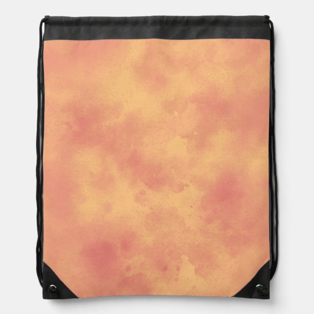 Tropical Sunrise Cloud Effect Drawstring Backpack (Front)