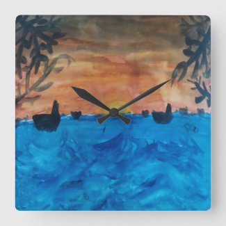 Tropical Sunrise Sunset Beach Ocean