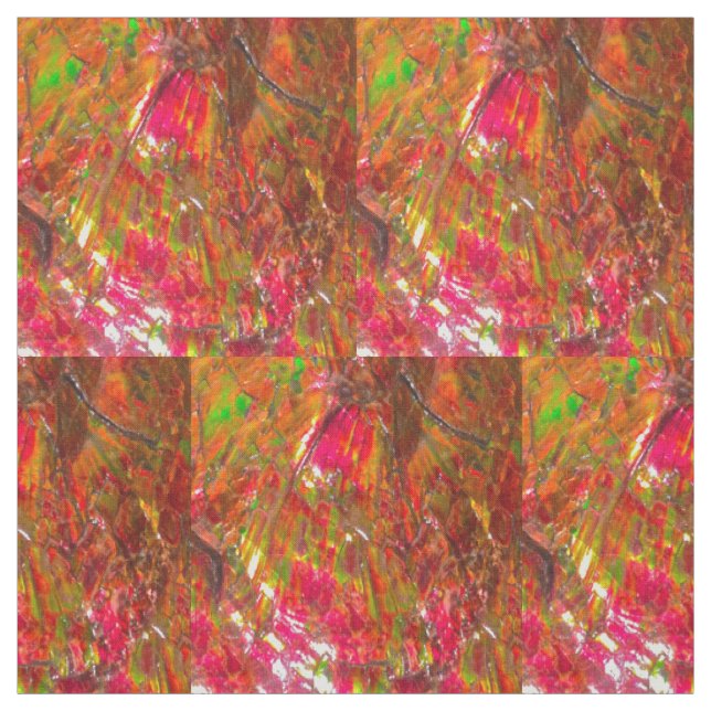 Tropical Sunset Ammolite Fabric (Swatch)