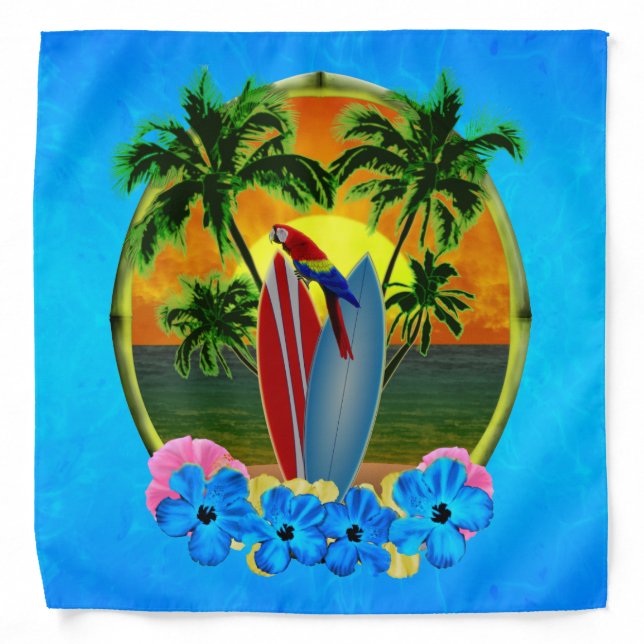 Tropical Sunset Bandana (Front)