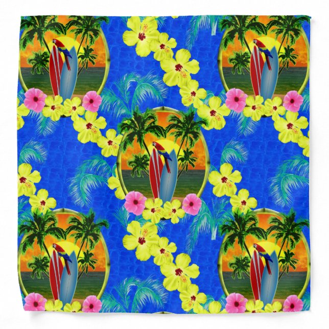 Tropical Sunset Bandana (Front)