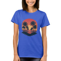 tropical sunset beach design